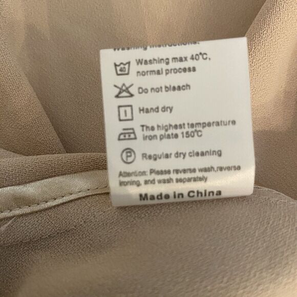 Fairy Goddess Dress Fairytale Ethereal Gown Tan Pleated Bows Romantic Small Midi - Picture 10 of 16